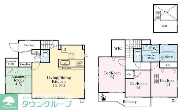 三鷹市井の頭1丁目戸建の物件間取画像